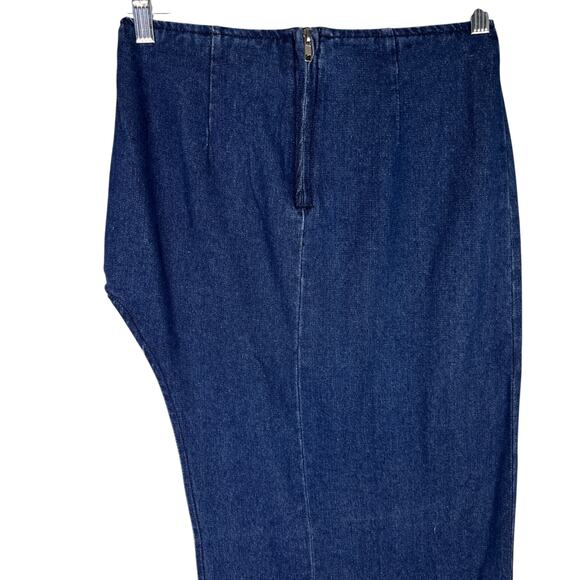 Superdown Tirza Maxi Skirt Denim 24 New - Picture 6 of 14